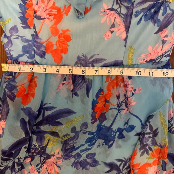 GUESS Chiffon Flutter Dress Sz 6 - Picture 8 of 10